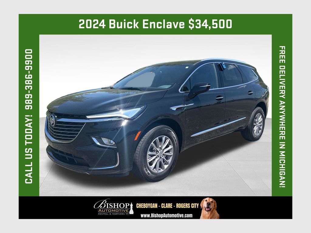 Black (Ebony Twilight Metallic) 2024 Buick Enclave SUV / Crossover Four-Wheel Drive 9-Speed Automatic