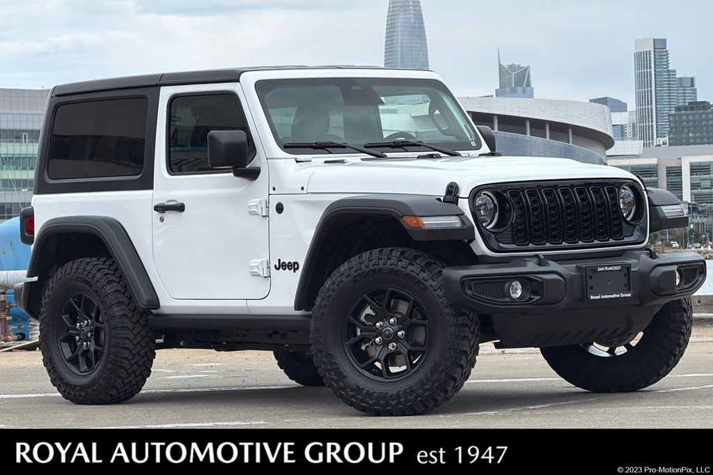 Bright White Clearcoat 2025 Jeep Wrangler SUV / Crossover Four-Wheel Drive 6-Speed Manual