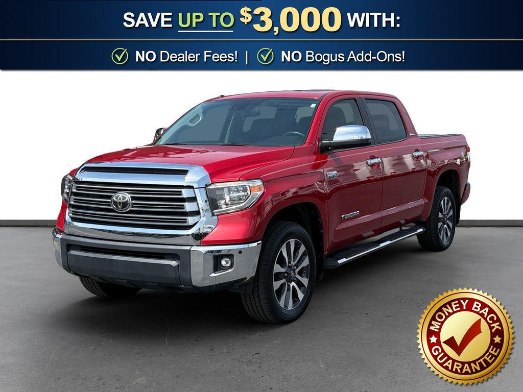 Barcelona Red Metallic 2018 Toyota Tundra Limited CrewMax 5.7L FFV 4WD Pickup Truck Four-Wheel Drive 6-Speed Automatic Overdrive