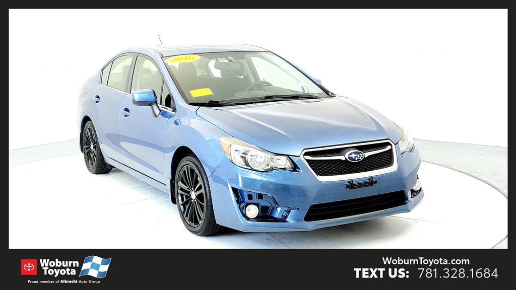 Quartz Blue Pearl 2016 Subaru Impreza Sedan All-Wheel Drive Continuously Variable Transmission