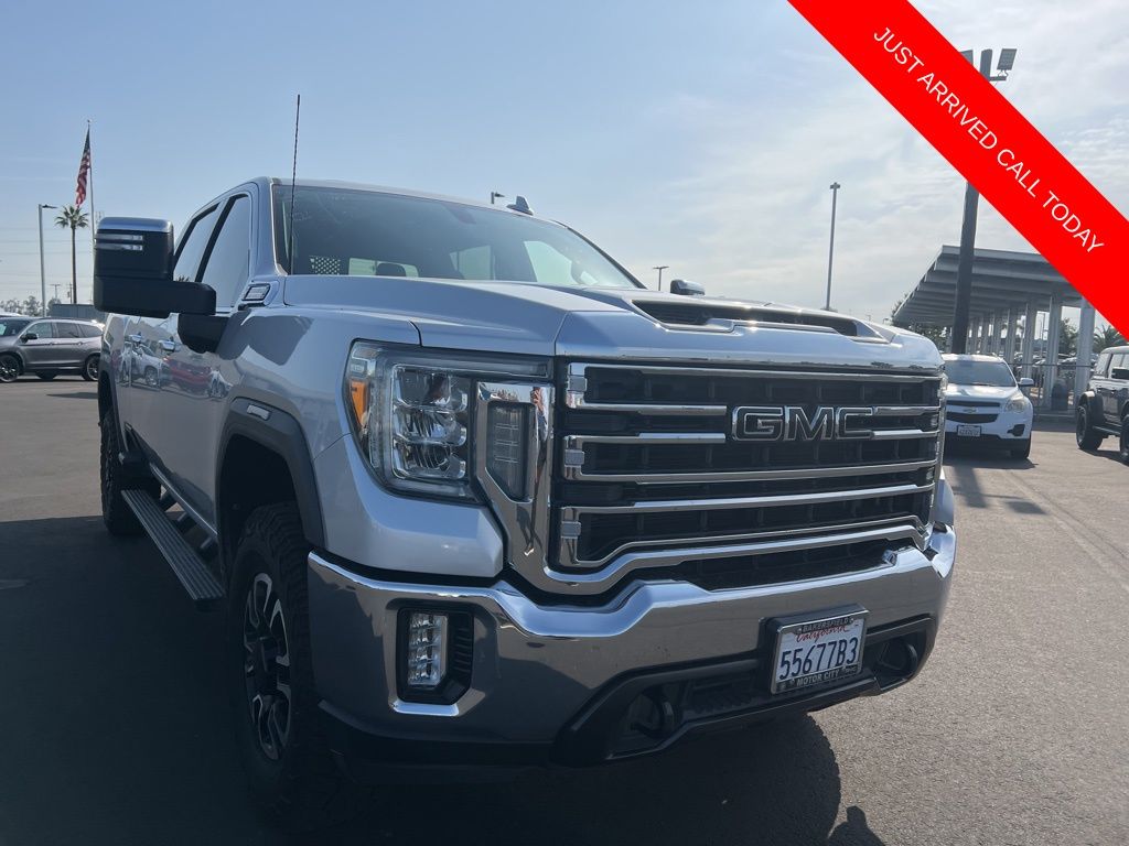 Quicksilver Metallic 2020 GMC Sierra 2500HD SLT Crew Cab 4WD Pickup Truck Four-Wheel Drive Automatic