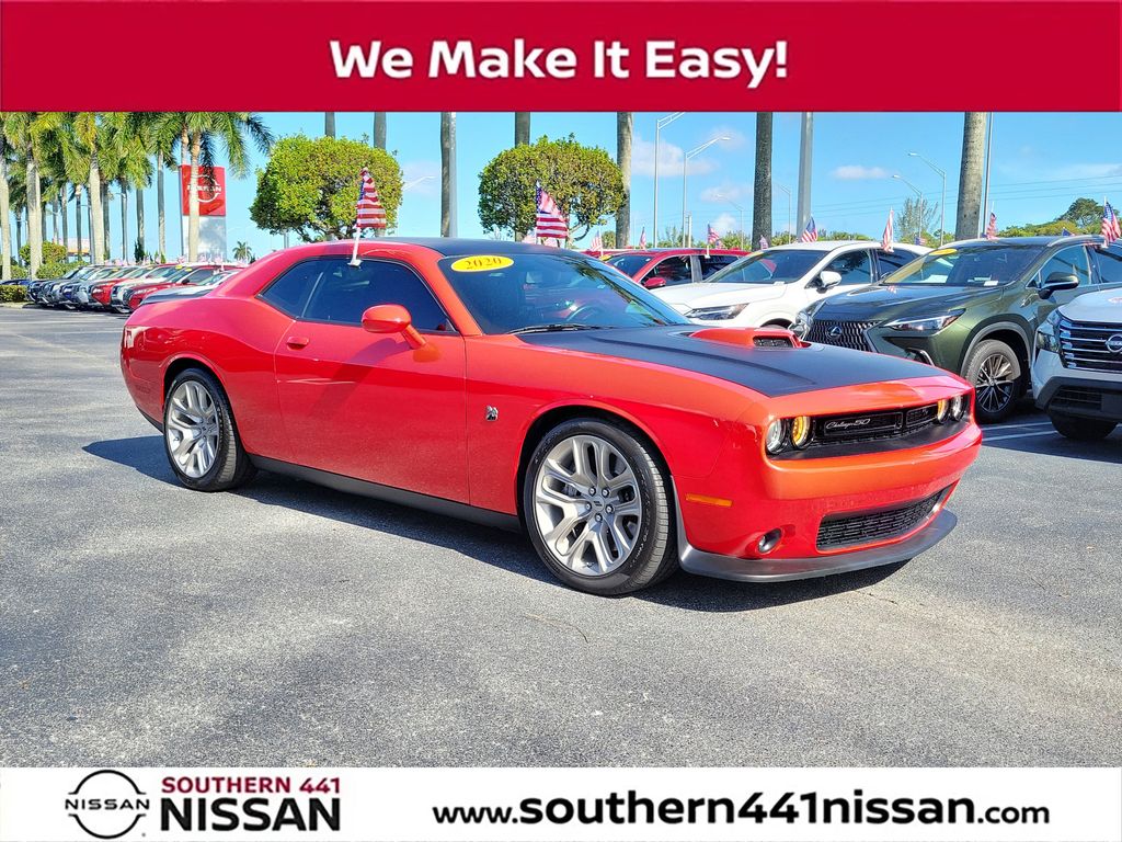Torred Clearcoat 2020 Dodge Challenger R/T Scat Pack 50th Anniversary RWD Coupe Rear-Wheel Drive 8-Speed Automatic