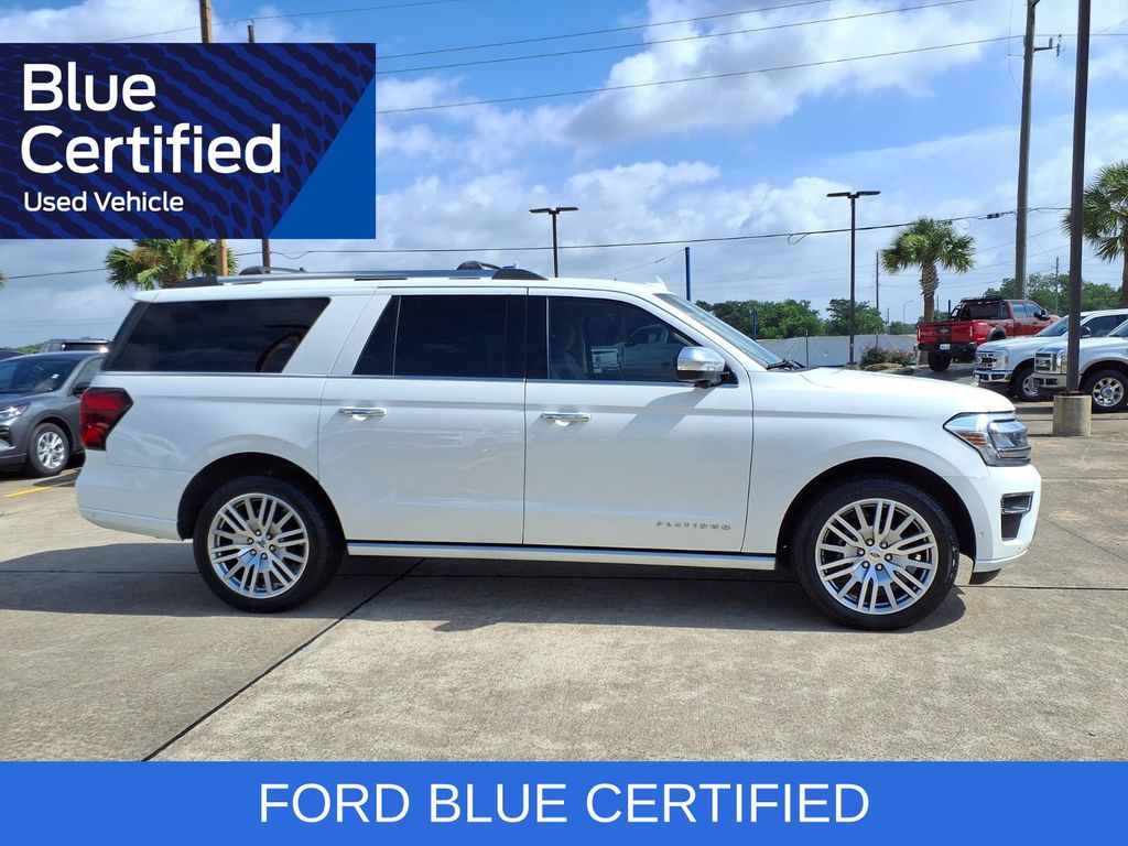 2024 Ford Expedition Max Platinum White at Bayway Cadillac of The Woodlands