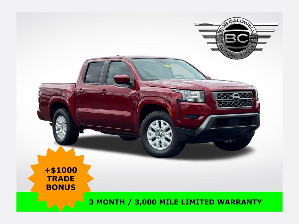 Cardinal Red Metallic Tricoat 2023 Nissan Frontier SV Crew Cab RWD Pickup Truck 4X2 9-Speed Automatic