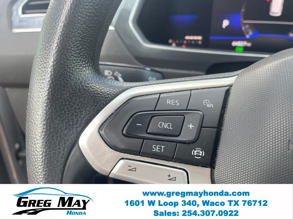 2022 Volkswagen Tiguan 2.0T S Silver at Greg May Honda