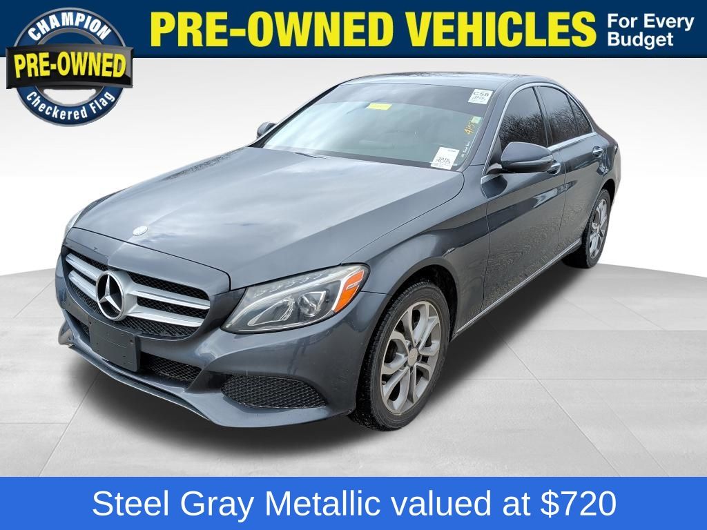 Steel Gray 2016 Mercedes-Benz C-Class C 300 4MATIC Sedan All-Wheel Drive 7-Speed Automatic