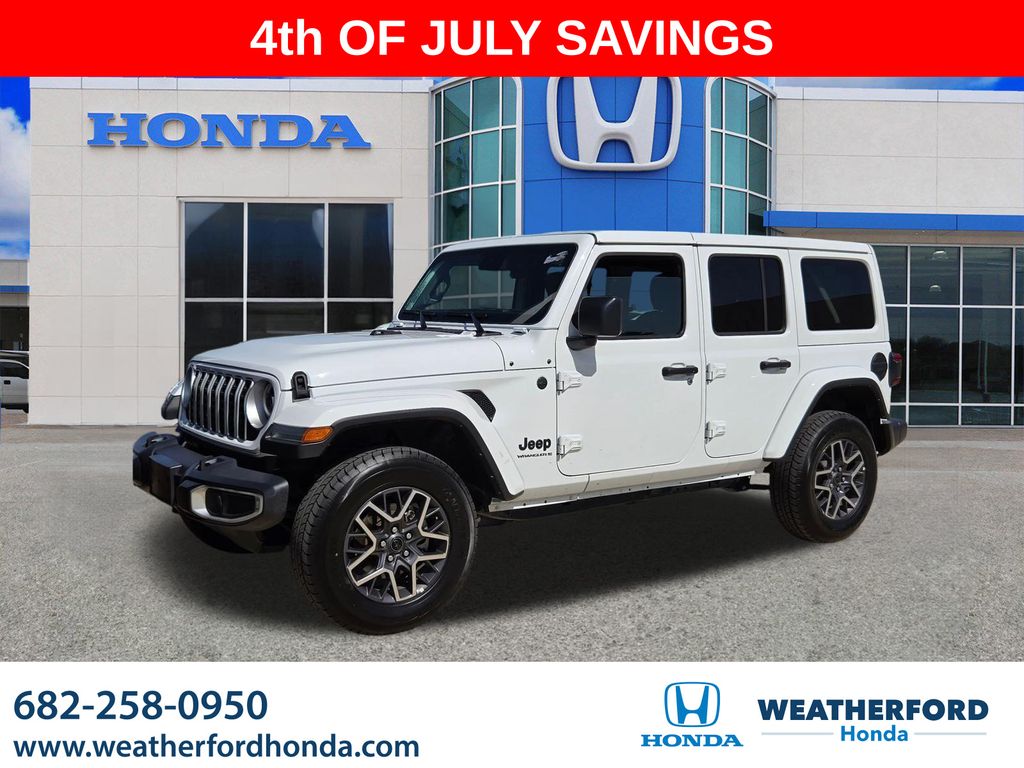 Bright White Clearcoat 2025 Jeep Wrangler SUV / Crossover Four-Wheel Drive 8-Speed Automatic