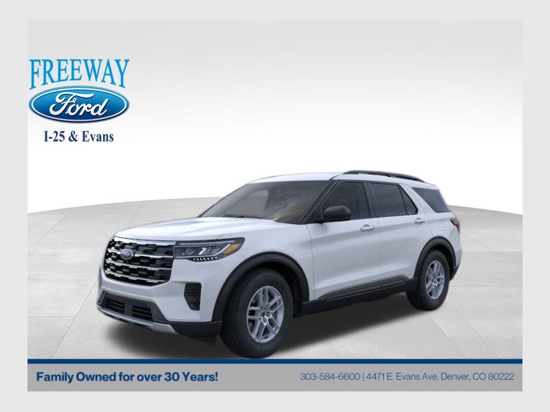 Space White Metallic 2026 Ford Explorer Active AWD SUV / Crossover All-Wheel Drive Automatic