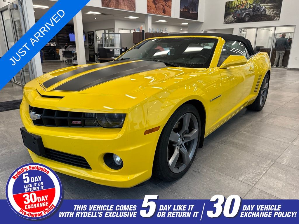 Rally Yellow 2012 Chevrolet Camaro 2SS Convertible RWD Convertible Rear-Wheel Drive 6-Speed Automatic