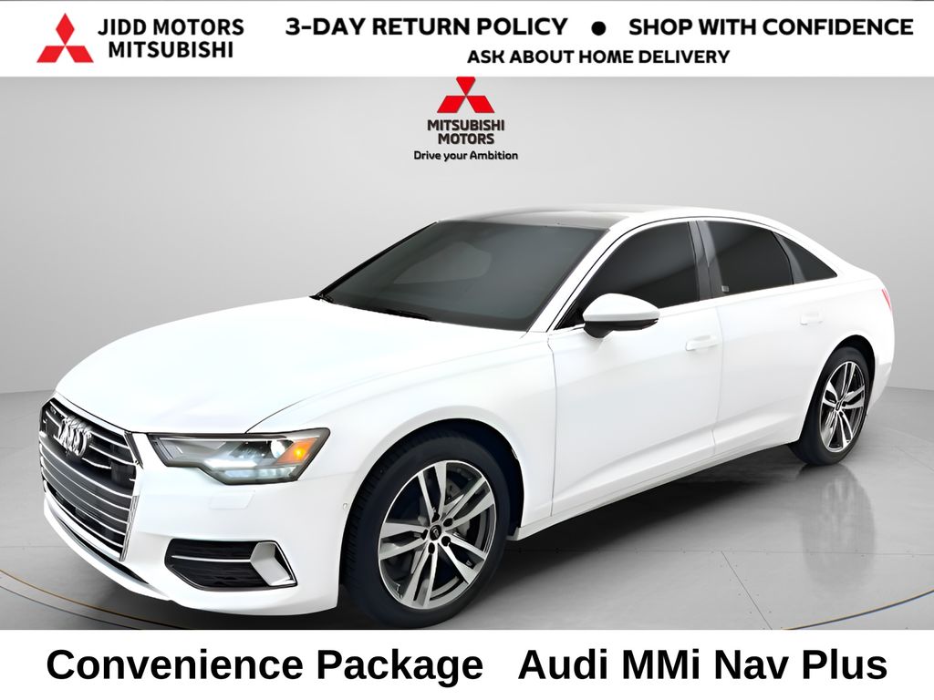 Glacier White 2023 Audi A6 Sedan All-Wheel Drive 7-Speed Automatic