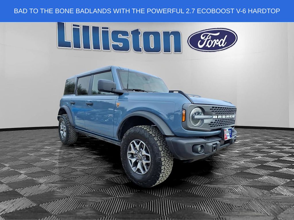 Blue (Azure Gray Metallic) 2025 Ford Bronco Badlands 4-Door 4WD SUV / Crossover Four-Wheel Drive Automatic