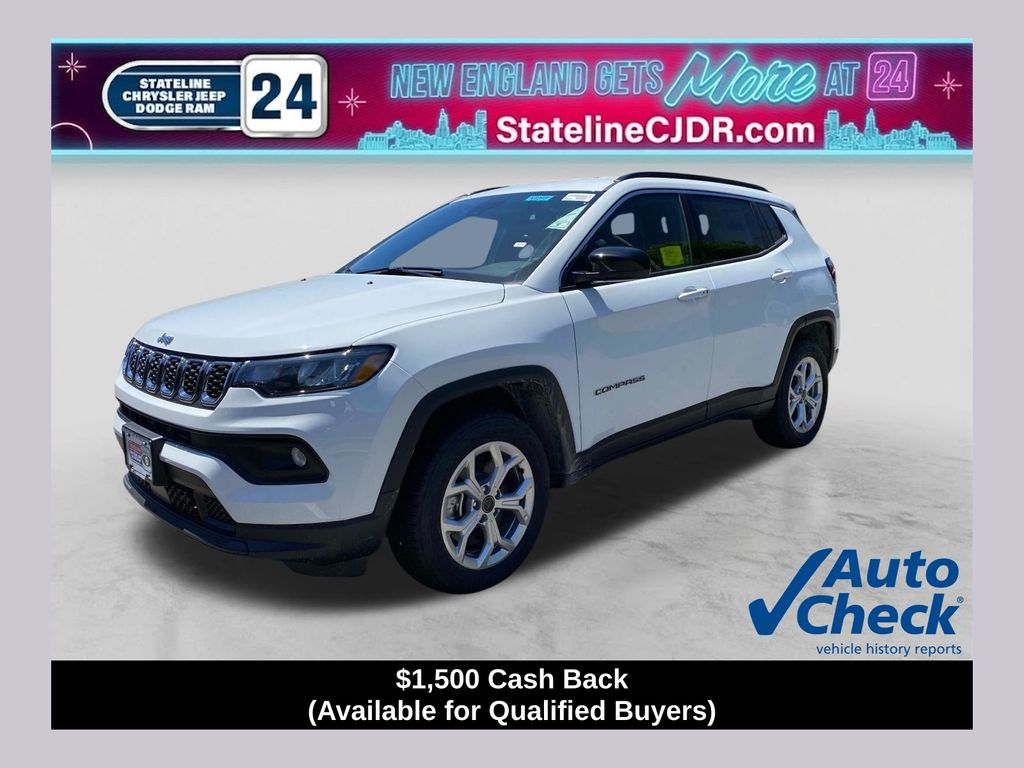Bright White Clearcoat 2026 Jeep Compass SUV / Crossover Four-Wheel Drive 8-Speed Automatic