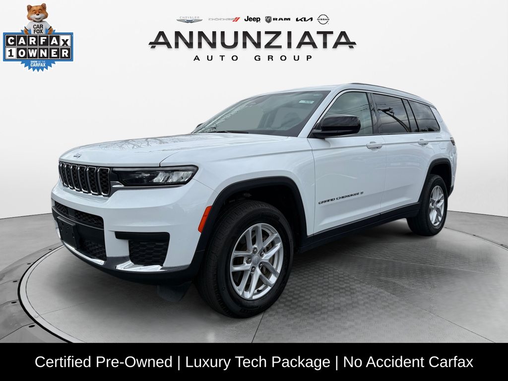 Bright White Clearcoat 2024 Jeep Grand Cherokee L Laredo 4WD SUV / Crossover Four-Wheel Drive 8-Speed Automatic