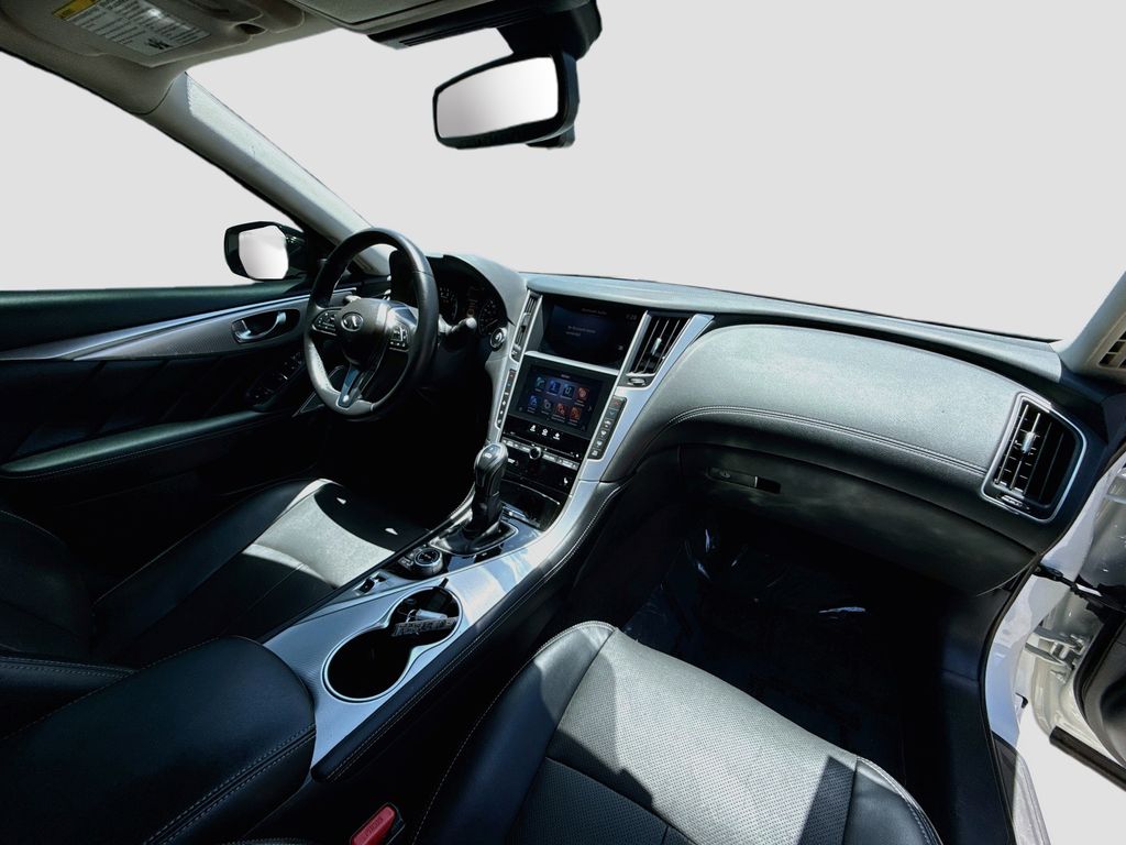 2023 INFINITI Q50 LUXE White at AutoSavvy Houston Northwest