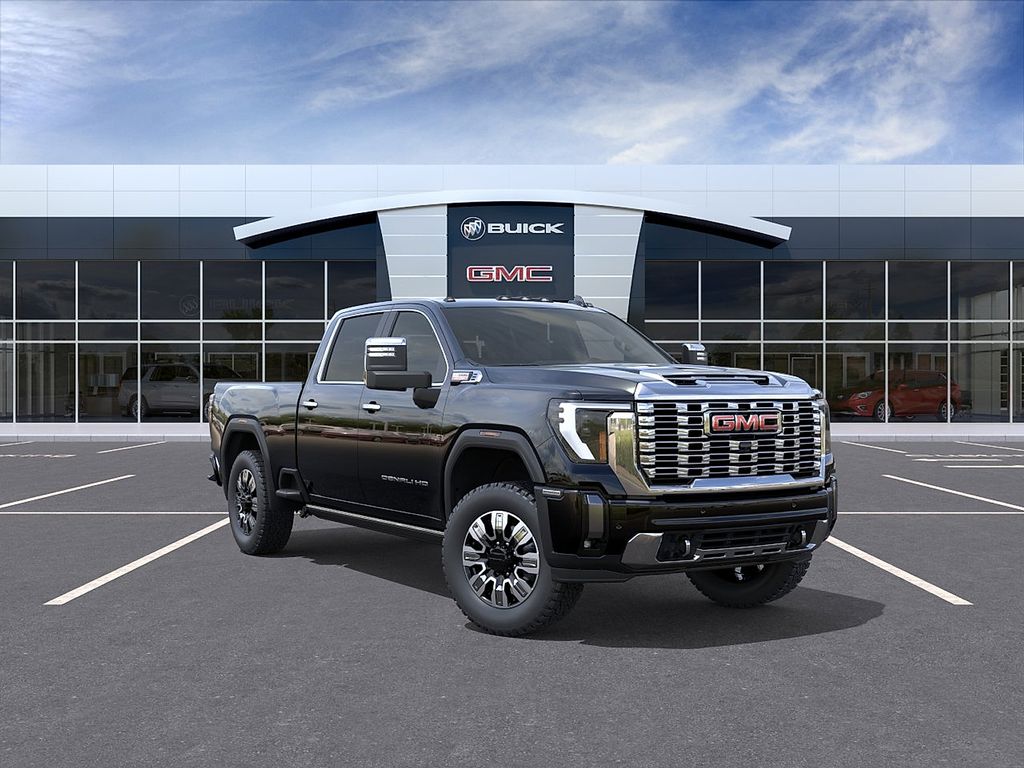 Onyx Black 2026 GMC Sierra 2500HD Denali Crew Cab 4WD Pickup Truck Four-Wheel Drive Automatic