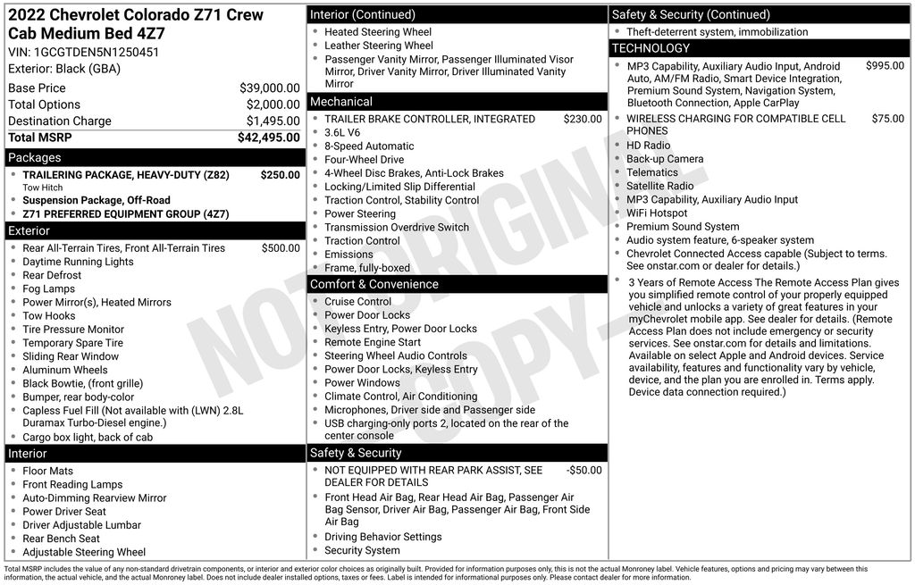 2022 Chevrolet Colorado Z71