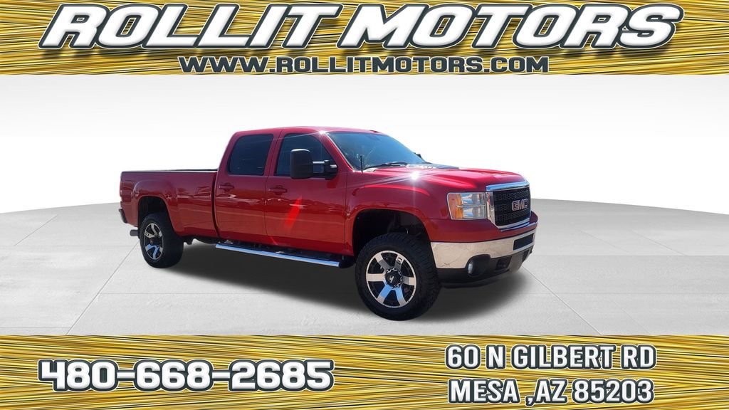 Fire Red 2011 GMC Sierra 2500HD Pickup Truck Four-Wheel Drive 6-Speed Automatic