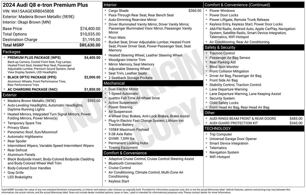 Certified Used 2024 Brown Audi Premium Plus image 74