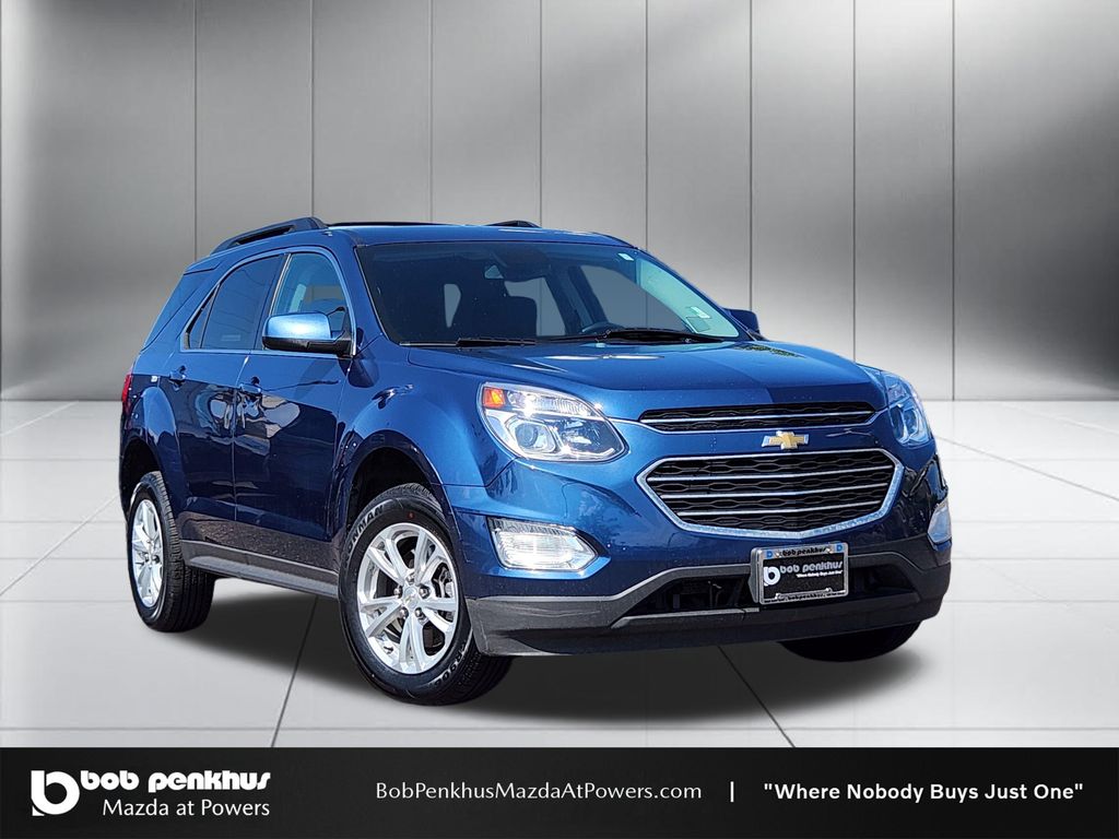 Patriot Blue Metallic 2017 Chevrolet Equinox SUV / Crossover All-Wheel Drive 6-Speed Automatic Overdrive