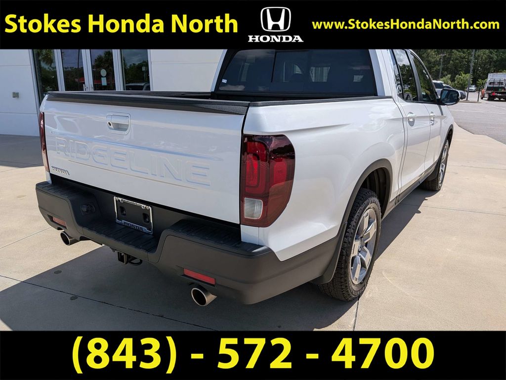 2025 Honda Ridgeline RTL White at Stokes Honda North