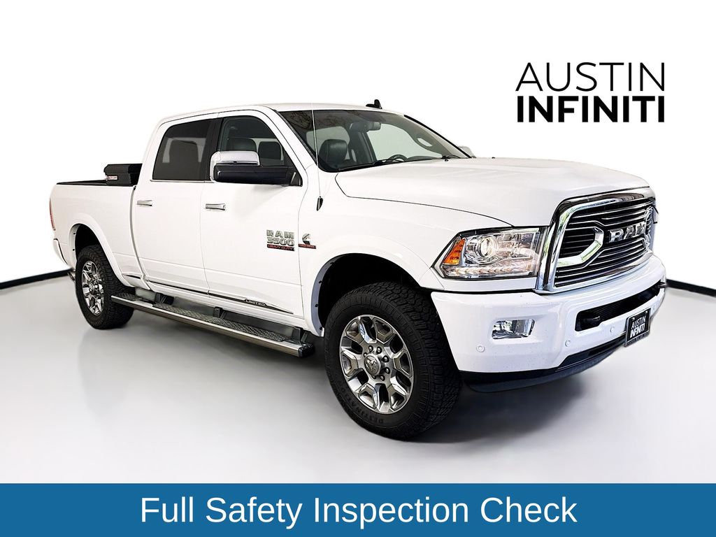 Bright White Clearcoat 2018 RAM 3500 Pickup Truck Four-Wheel Drive 6-Speed Automatic