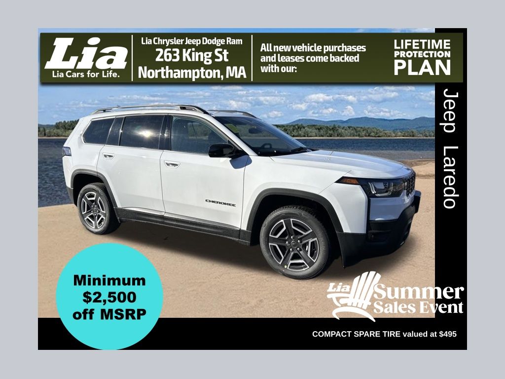 Bright White Clearcoat 2026 Jeep Cherokee Laredo 4WD SUV / Crossover Four-Wheel Drive Continuously Variable Transmission