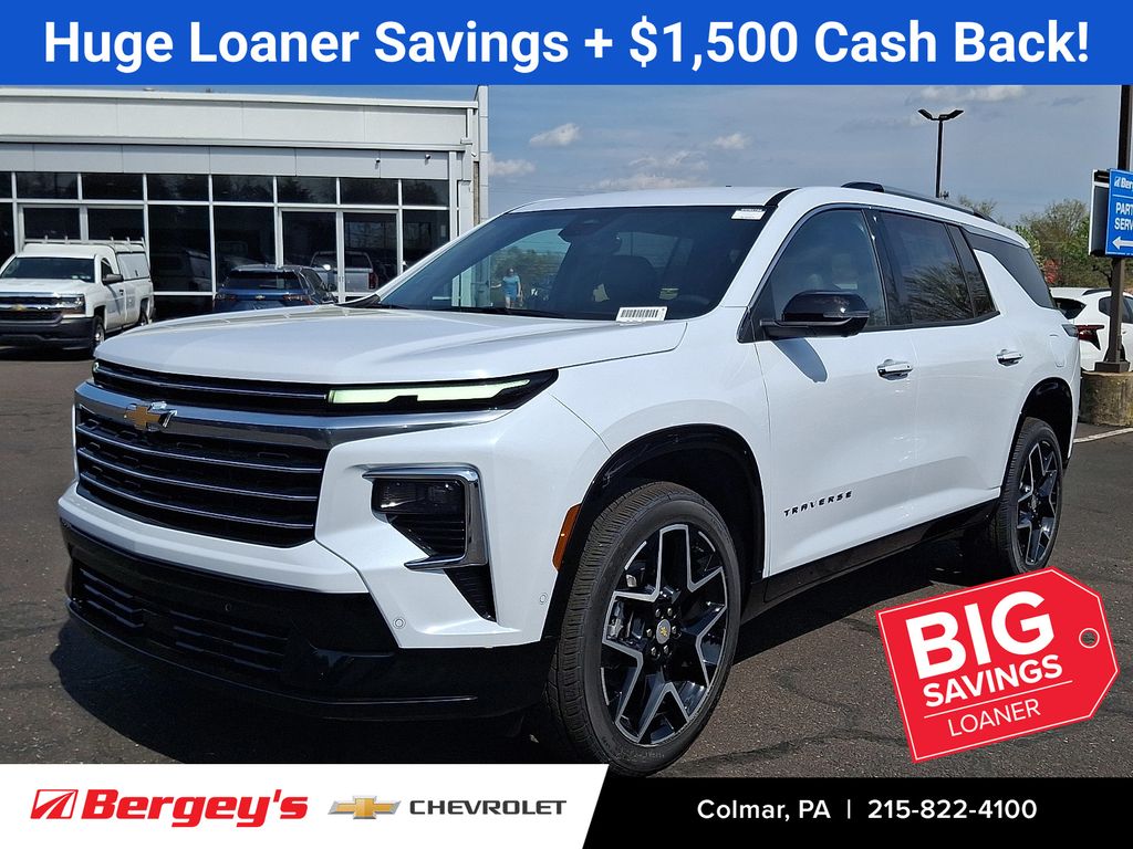 Polar White Tricoat 2026 Chevrolet Traverse SUV / Crossover Four-Wheel Drive 8-Speed Automatic