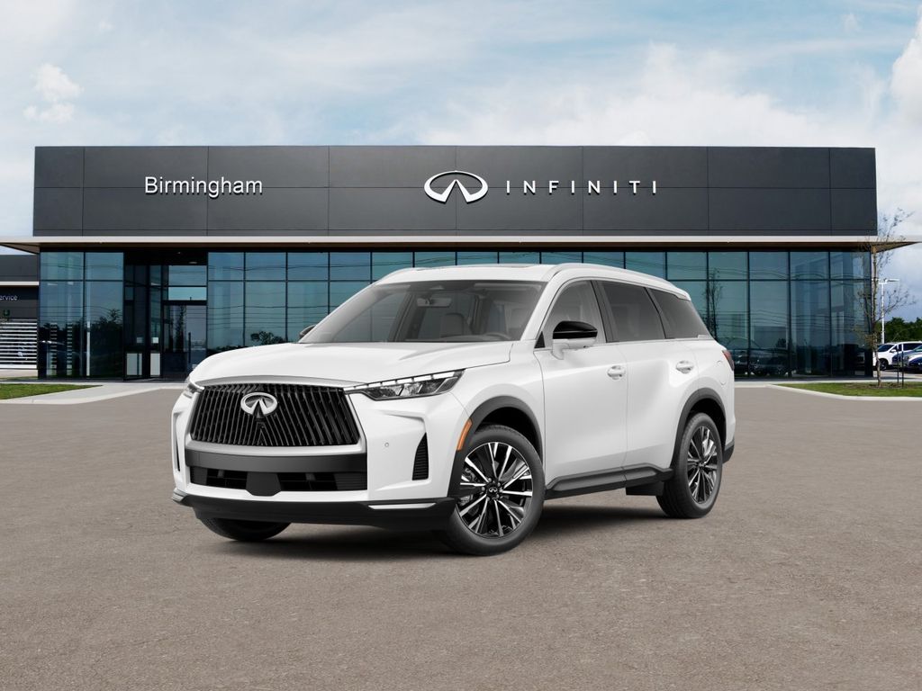 Gray 2027 INFINITI QX60 Luxe FWD SUV / Crossover Front-Wheel Drive 9-Speed Automatic Overdrive