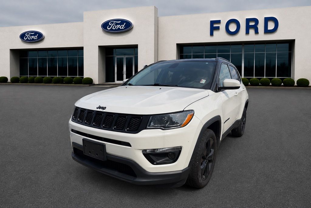 White Clearcoat 2020 Jeep Compass SUV / Crossover Four-Wheel Drive 9-Speed Automatic