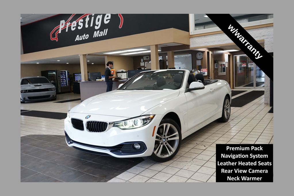 Alpine White 2018 BMW 4 Series Convertible All-Wheel Drive 8-Speed Automatic