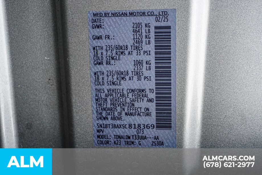 Used 2025 Silver Nissan SV image 54