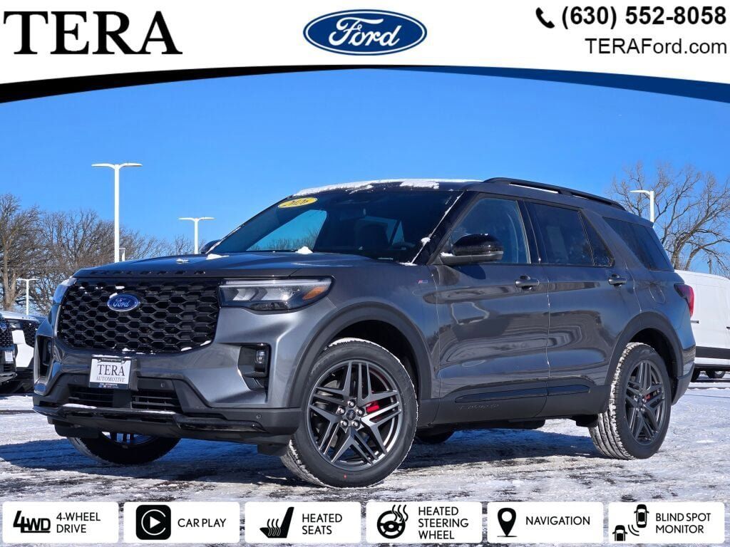 Gray Metallic 2026 Ford Explorer ST-Line AWD SUV / Crossover All-Wheel Drive Automatic