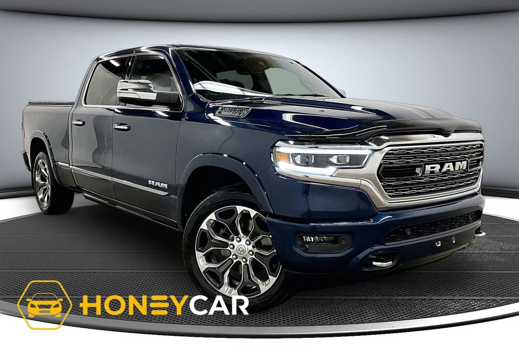 Patriot Blue Pearlcoat 2019 RAM 1500 Pickup Truck Four-Wheel Drive 8-Speed Automatic