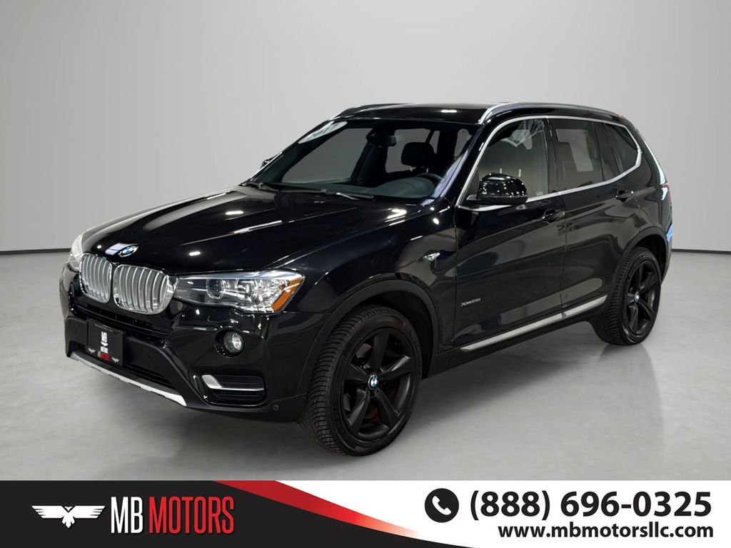 Black 2017 BMW X3 SUV / Crossover All-Wheel Drive 8-Speed Automatic