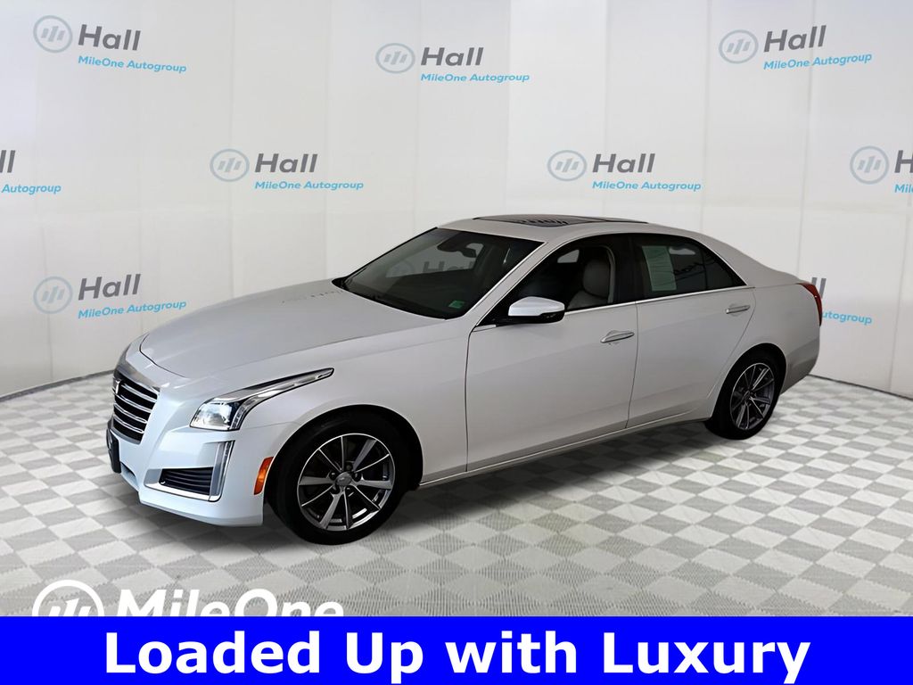 Crystal White Tricoat 2017 Cadillac CTS 3.6L Luxury RWD Sedan Rear-Wheel Drive 8-Speed Automatic