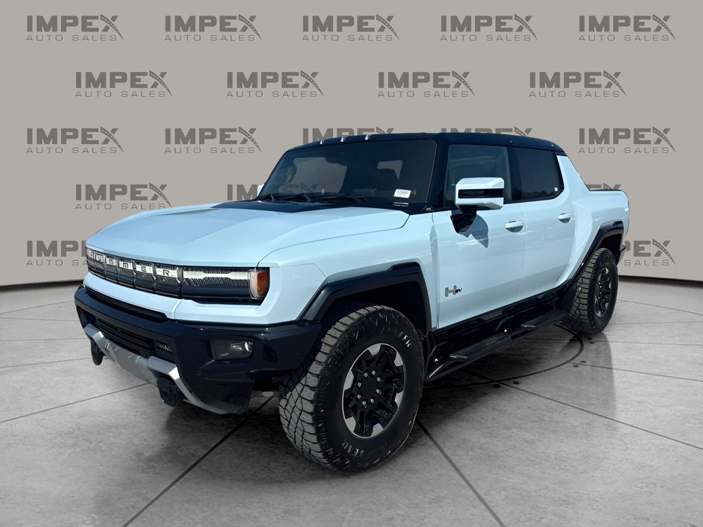 Tide Metallic (Ice Blue) 2024 GMC Hummer EV Pickup Pickup Truck All-Wheel Drive 1-Speed Automatic