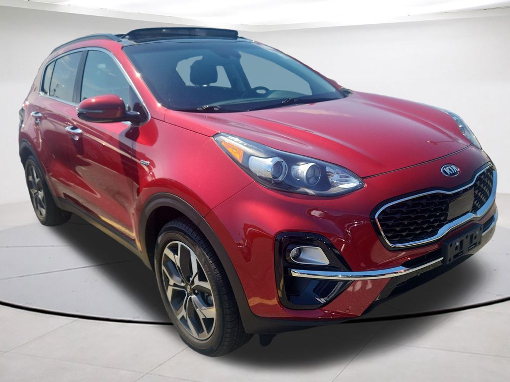 Hyper Red 2022 Kia Sportage EX AWD SUV / Crossover All-Wheel Drive 6-Speed Automatic Overdrive