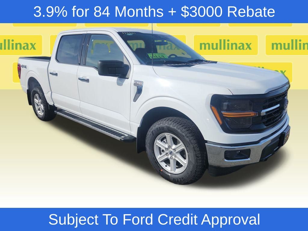 Oxford White 2025 Ford F-150 XLT SuperCrew 4WD Pickup Truck Four-Wheel Drive Automatic