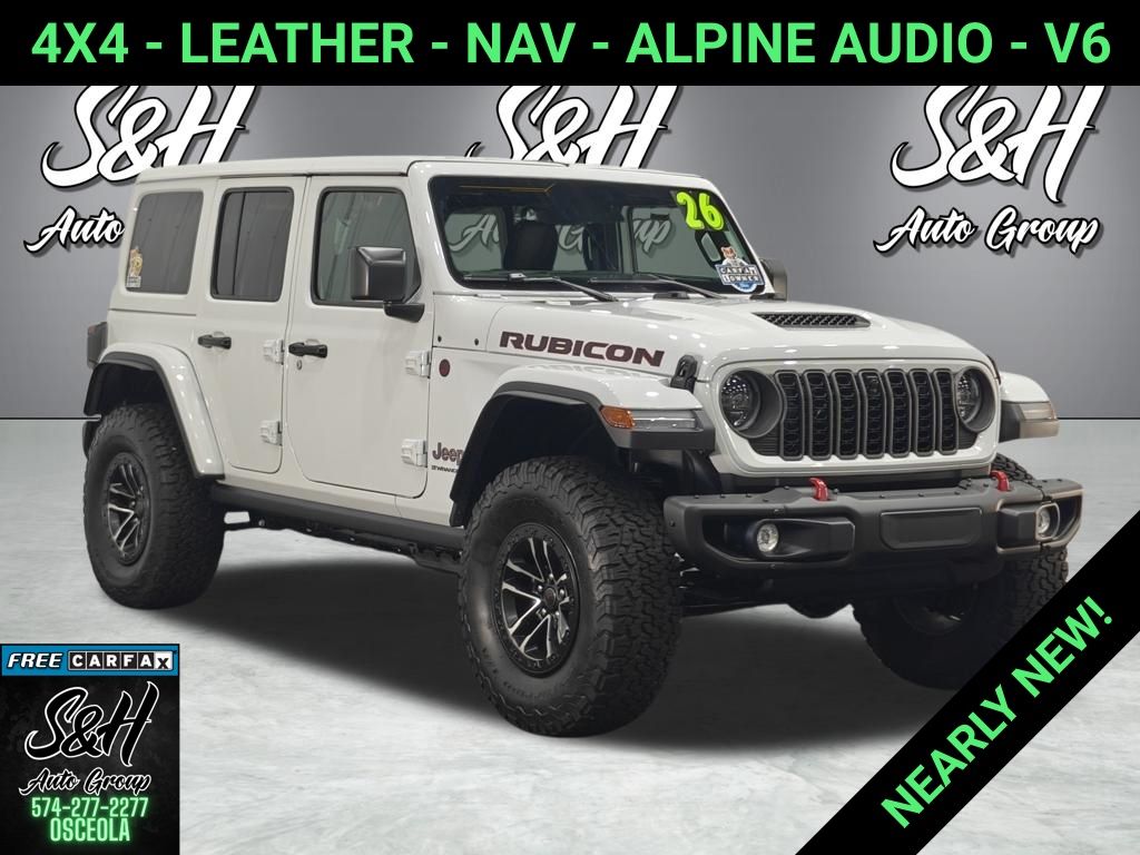 Bright White Clearcoat 2026 Jeep Wrangler SUV / Crossover Four-Wheel Drive 8-Speed Automatic