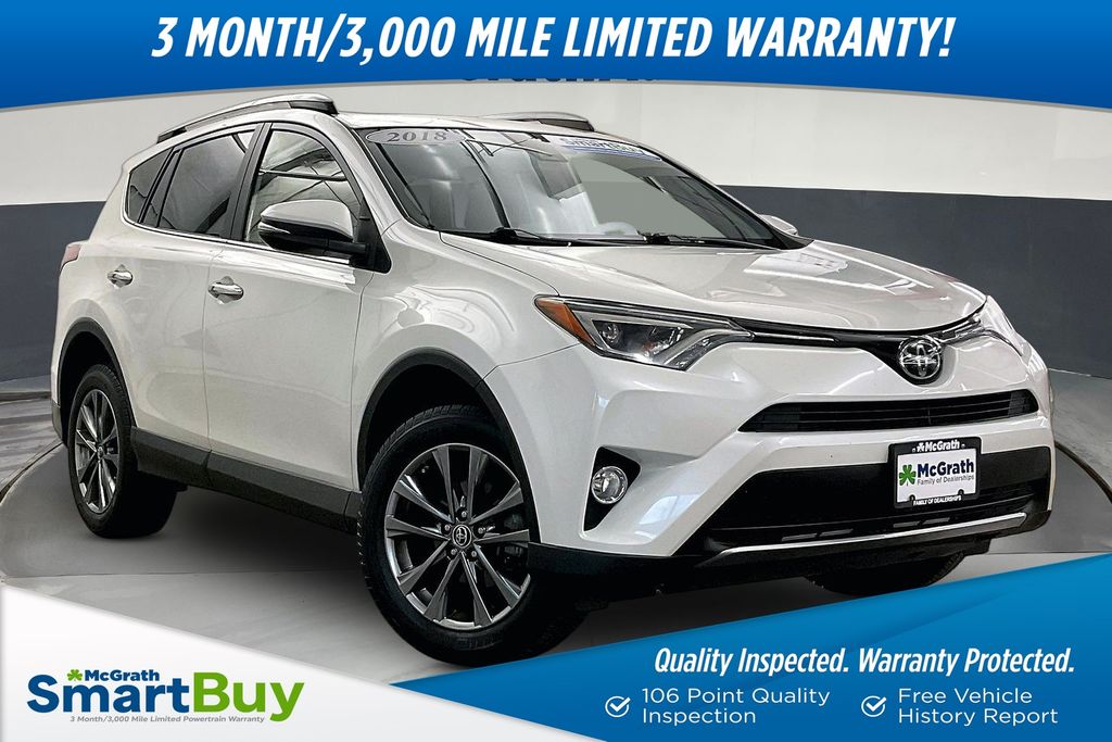 White (Blizzard Pearl) 2018 Toyota RAV4 Limited AWD SUV / Crossover All-Wheel Drive 6-Speed Automatic