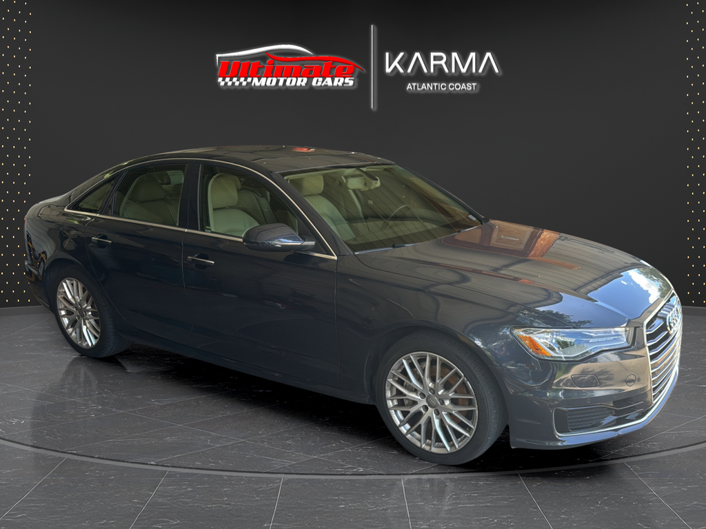 Moonlight Blue 2016 Audi A6 Sedan Front-Wheel Drive 7-Speed Automatic