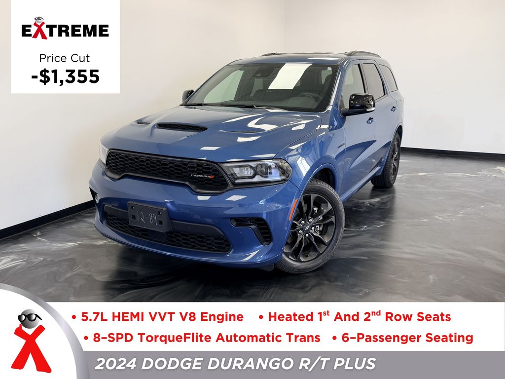 Blue (Frostbite Pearlcoat) 2024 Dodge Durango SUV / Crossover All-Wheel Drive 8-Speed Automatic