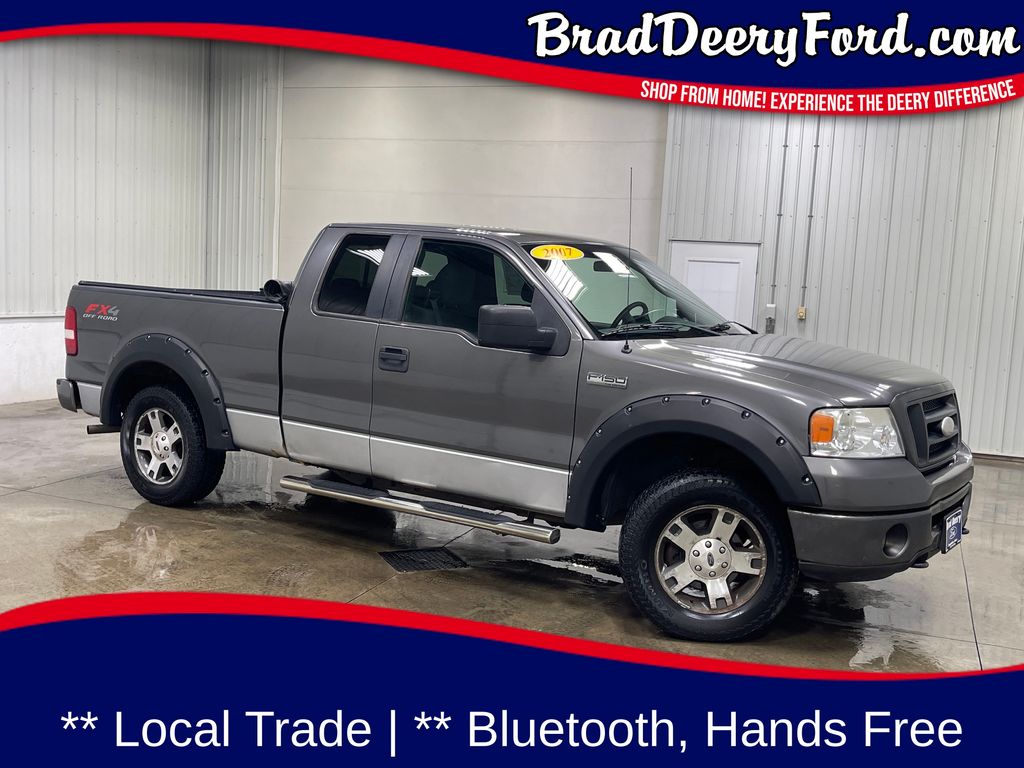 Dark Shadow Gray Clearcoat Metallic 2007 Ford F-150 Pickup Truck Four-Wheel Drive 4-Speed Automatic Overdrive