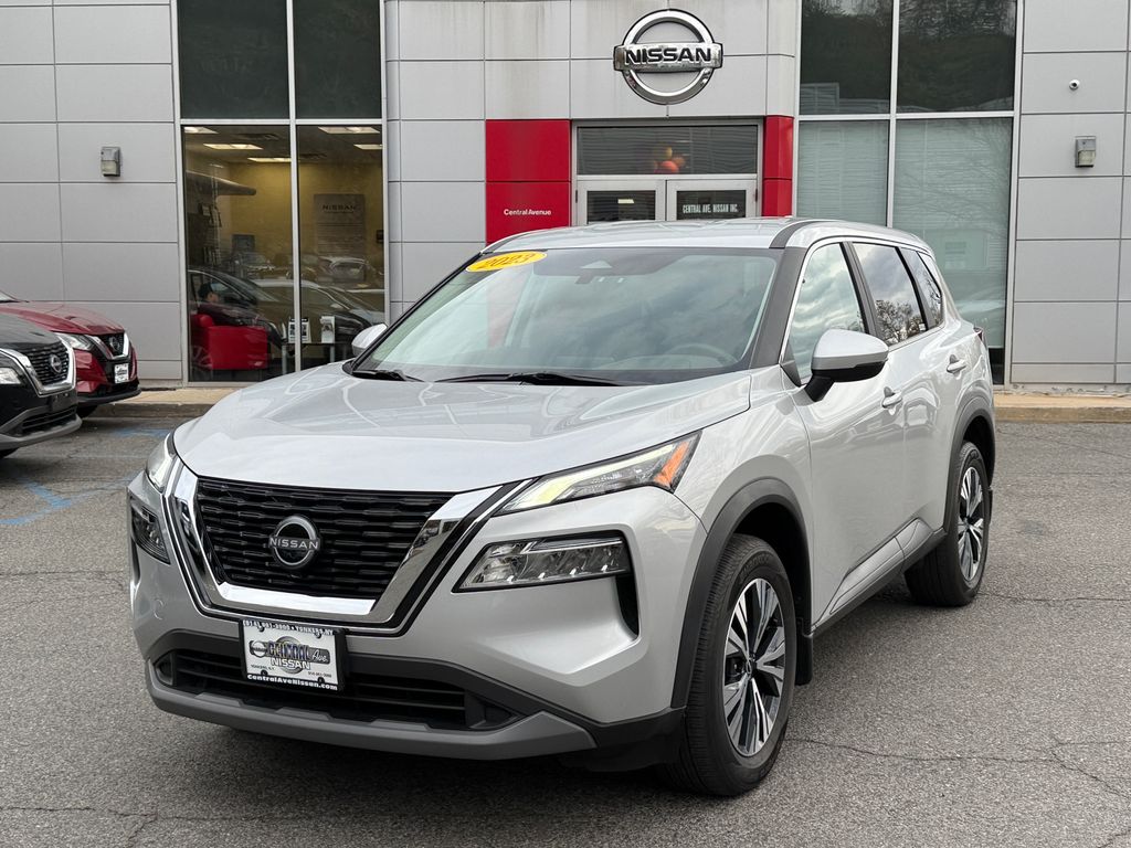 Brilliant Silver Metallic 2023 Nissan Rogue SUV / Crossover All-Wheel Drive Continuously Variable Transmission