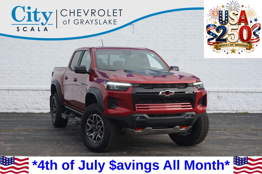 Radiant Red Tintcoat 2026 Chevrolet Colorado Pickup Truck Four-Wheel Drive 8-Speed Automatic