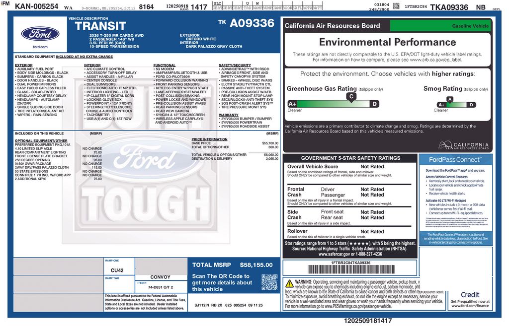 2026 Ford Transit Cargo Van 