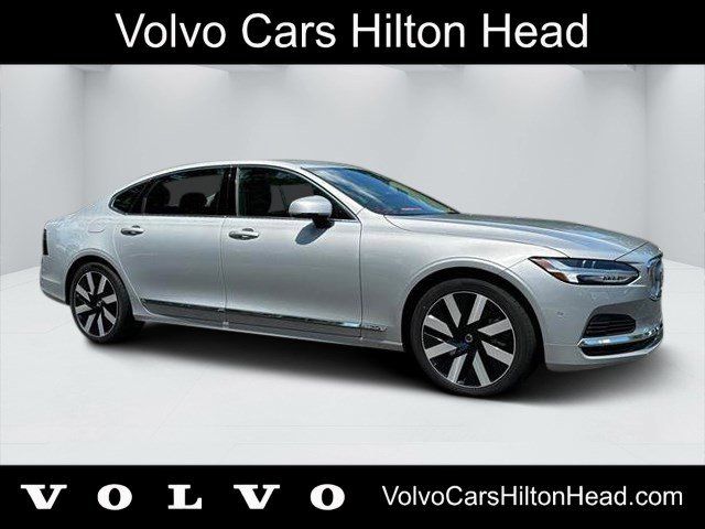 Silver 2024 Volvo S90 Recharge T8 Ultimate eAWD Sedan All-Wheel Drive Automatic