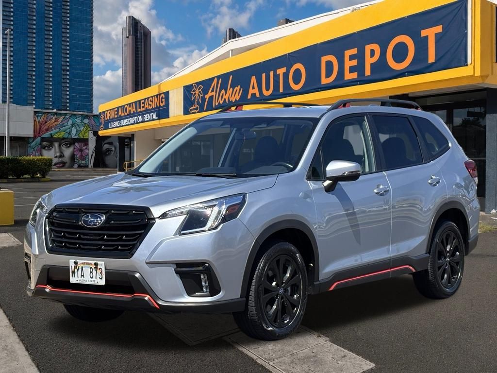 Ice Silver Metallic 2023 Subaru Forester SUV / Crossover All-Wheel Drive Continuously Variable Transmission