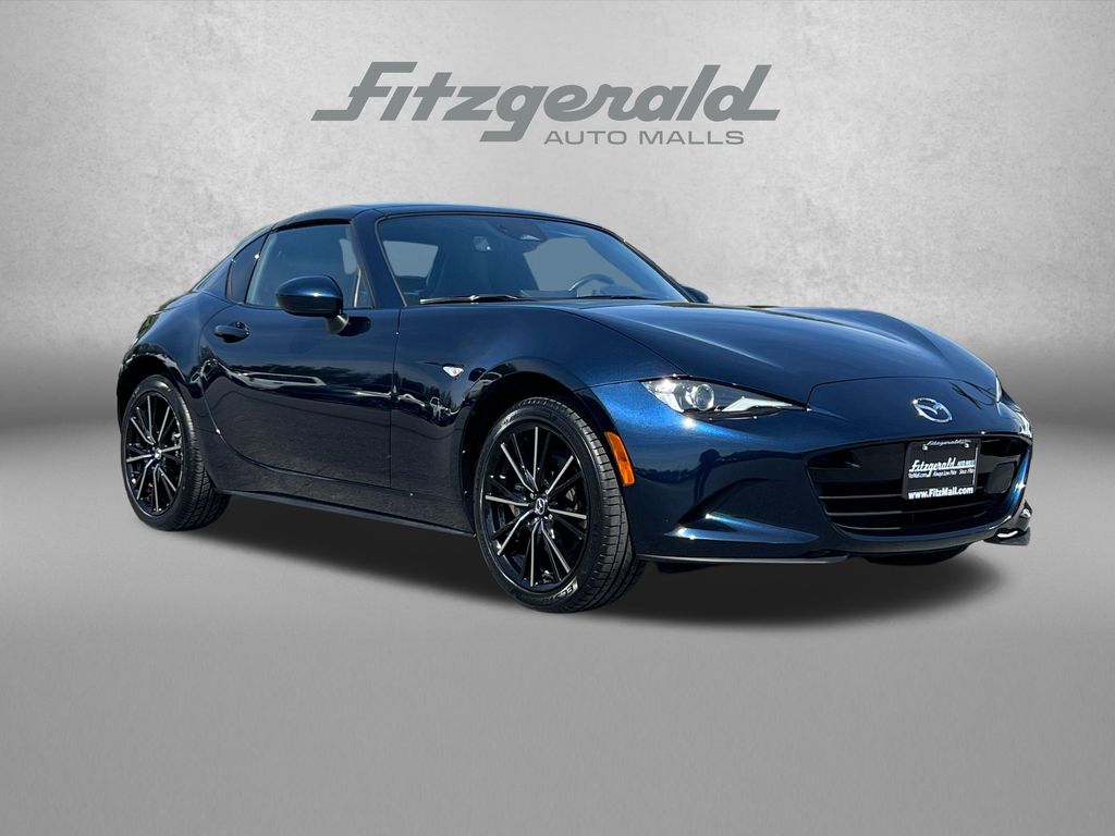 Deep Crystal Blue Mica 2025 Mazda MX-5 Miata Convertible Rear-Wheel Drive 6-Speed Automatic