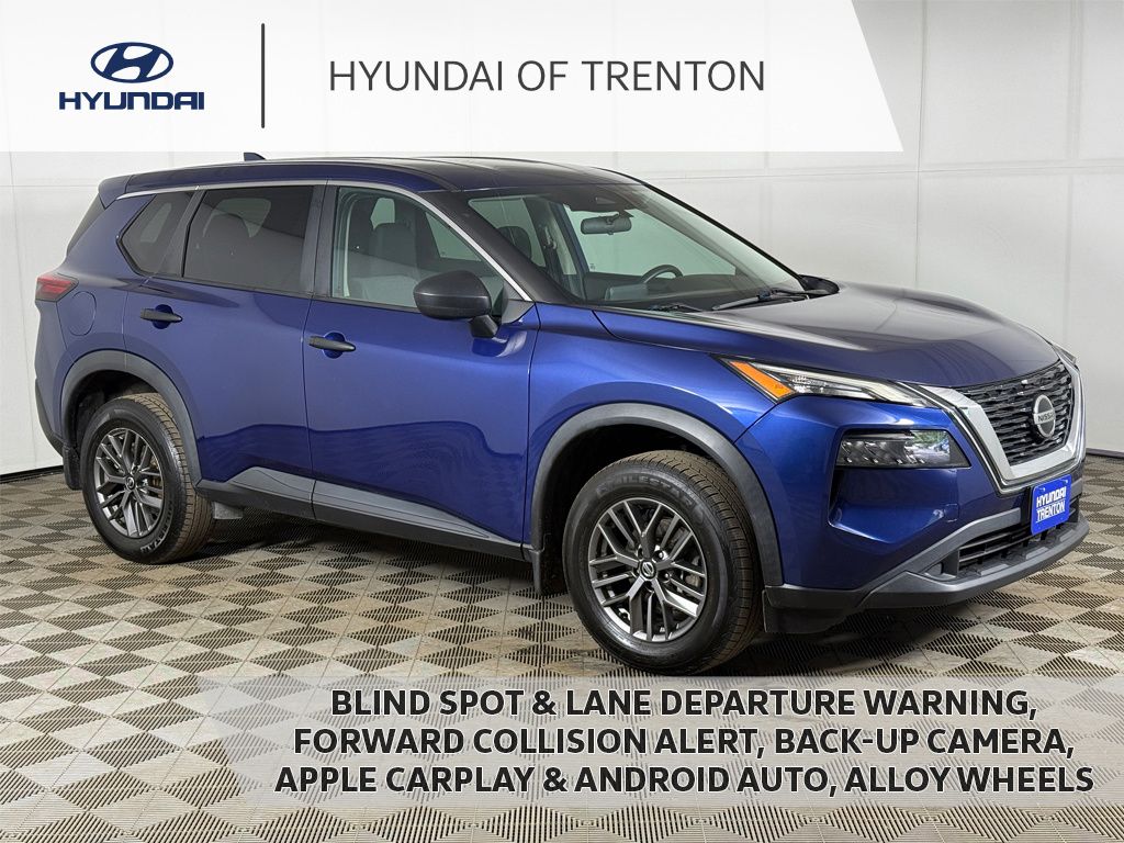 Caspian Blue Metallic 2021 Nissan Rogue SUV / Crossover All-Wheel Drive Continuously Variable Transmission